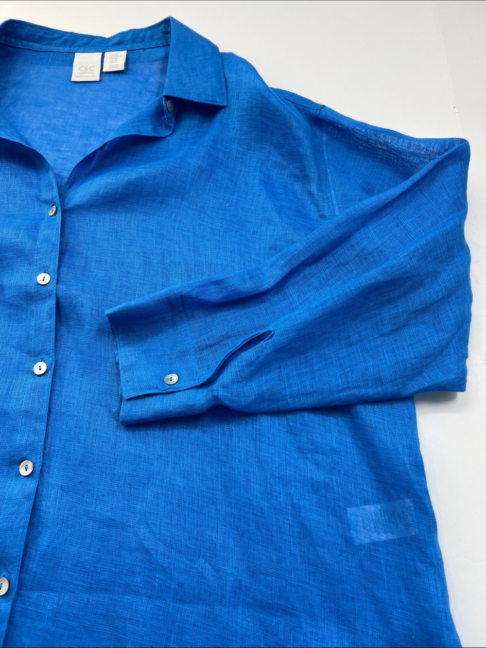 C&C California Sheer Linen Tunic - Picture 8 of 14